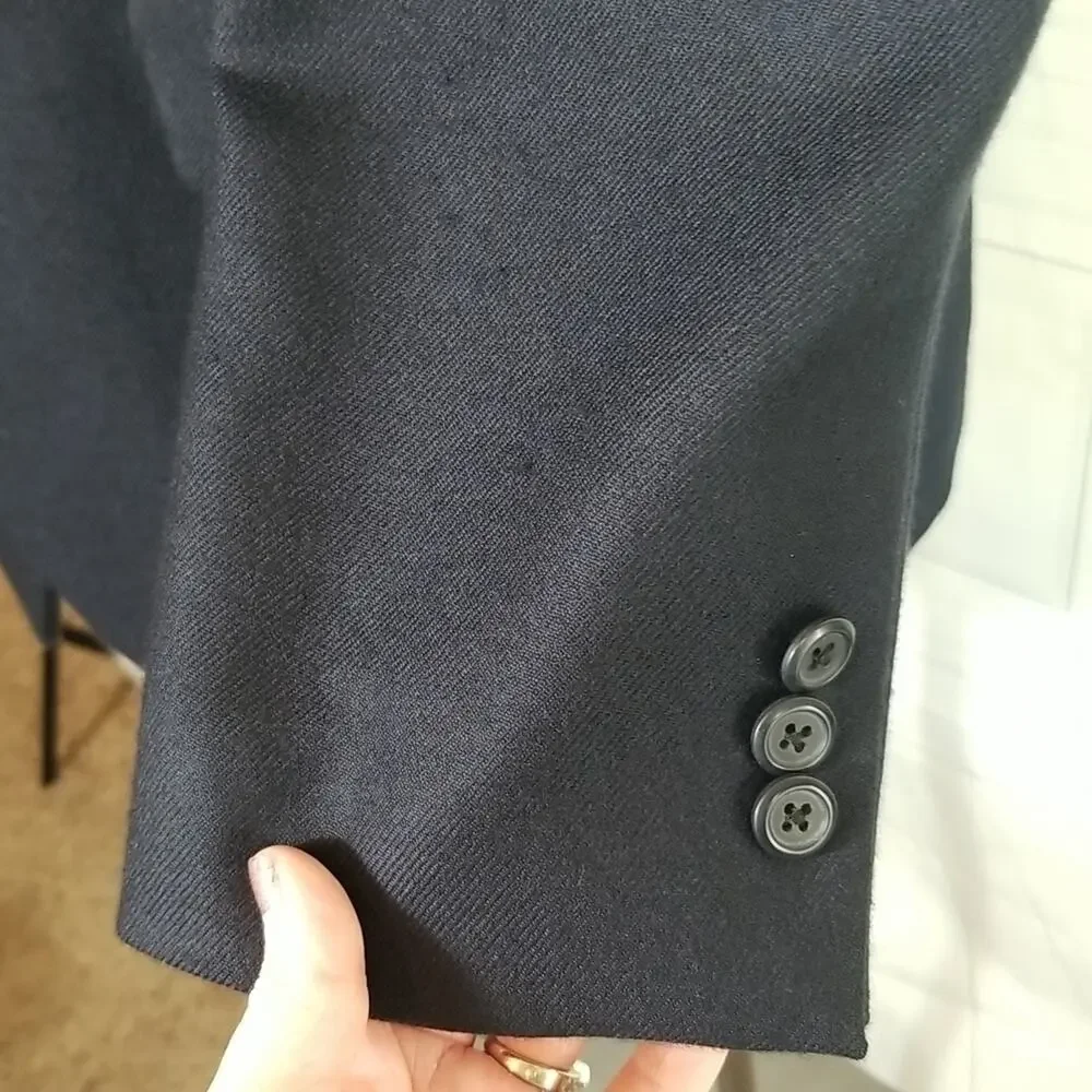 JOHN W. Nordstrom 44R Sport Coat Loro Pianna Italy 100% Cashmere Navy Two Button
